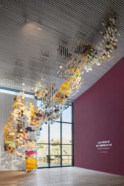 Paper and bamboo sculpture