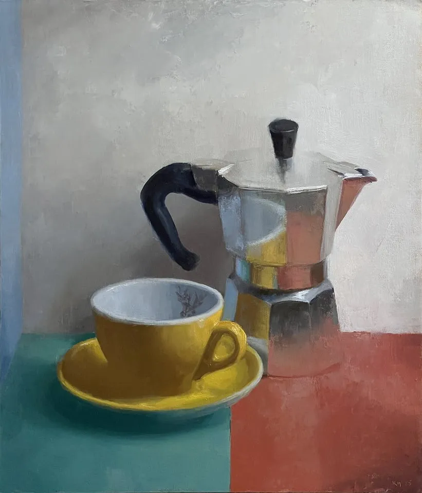 Mocha pot painting