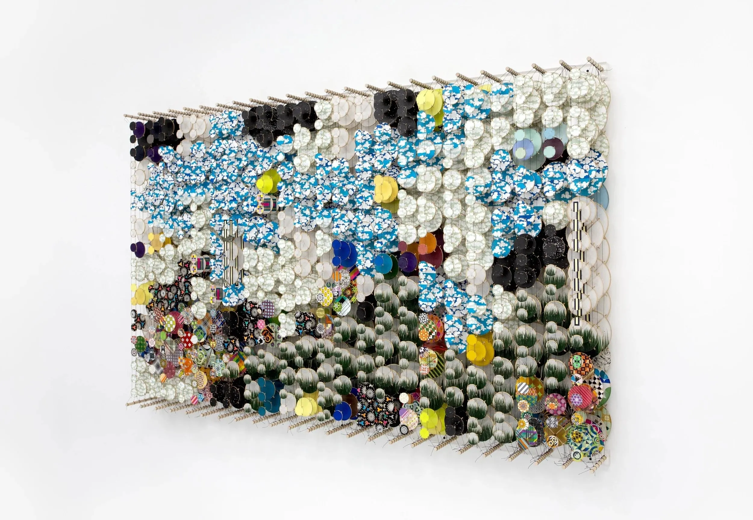 Paper and bamboo sculpture